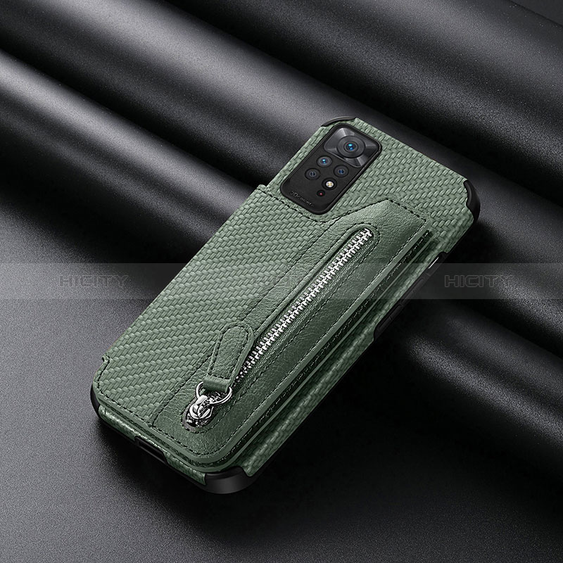 Funda Silicona Carcasa Ultrafina Goma con Magnetico S03D para Xiaomi Redmi Note 11S 4G Verde