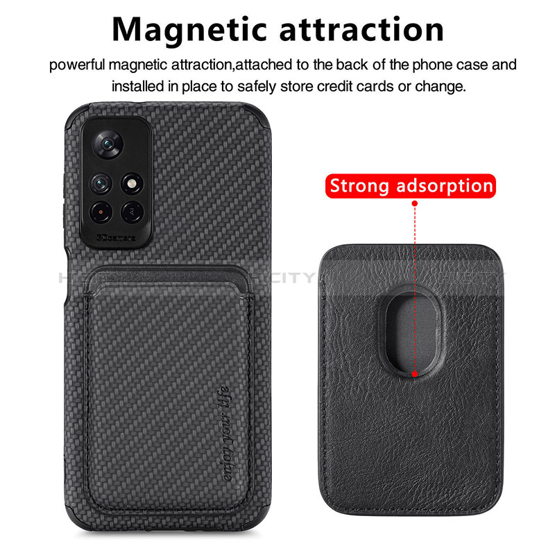 Funda Silicona Carcasa Ultrafina Goma con Magnetico S03D para Xiaomi Redmi Note 11S 5G