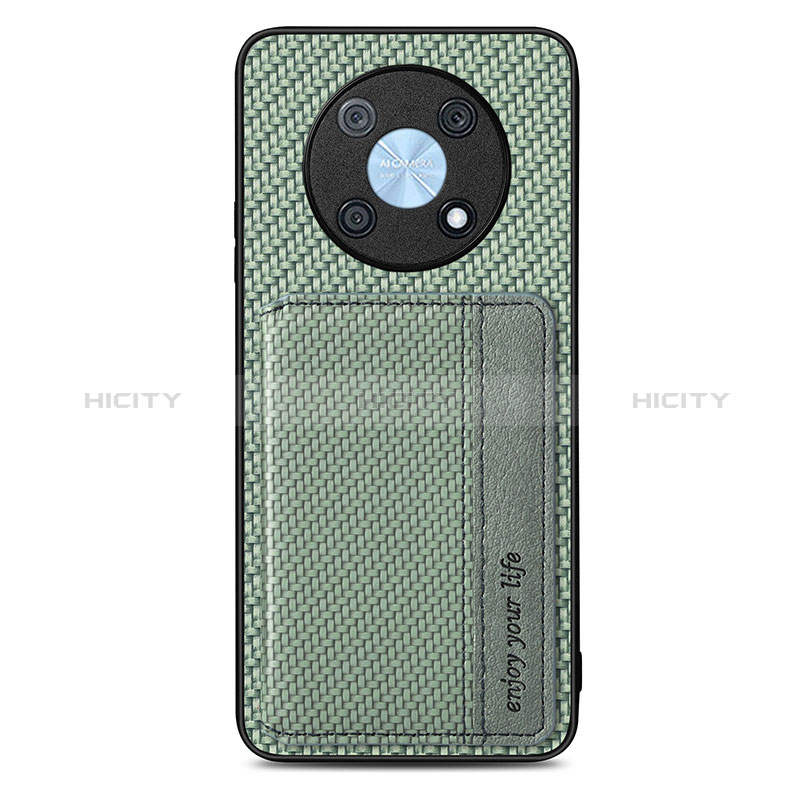 Funda Silicona Carcasa Ultrafina Goma con Magnetico S04D para Huawei Enjoy 50 Pro Verde