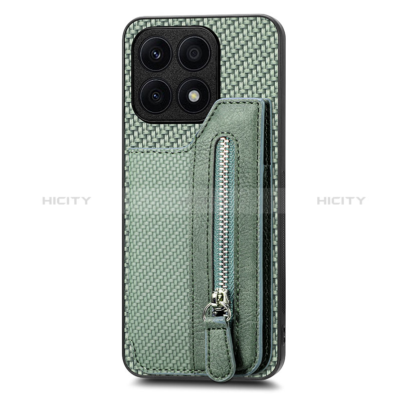 Funda Silicona Carcasa Ultrafina Goma con Magnetico S04D para Huawei Honor X8a 4G Verde