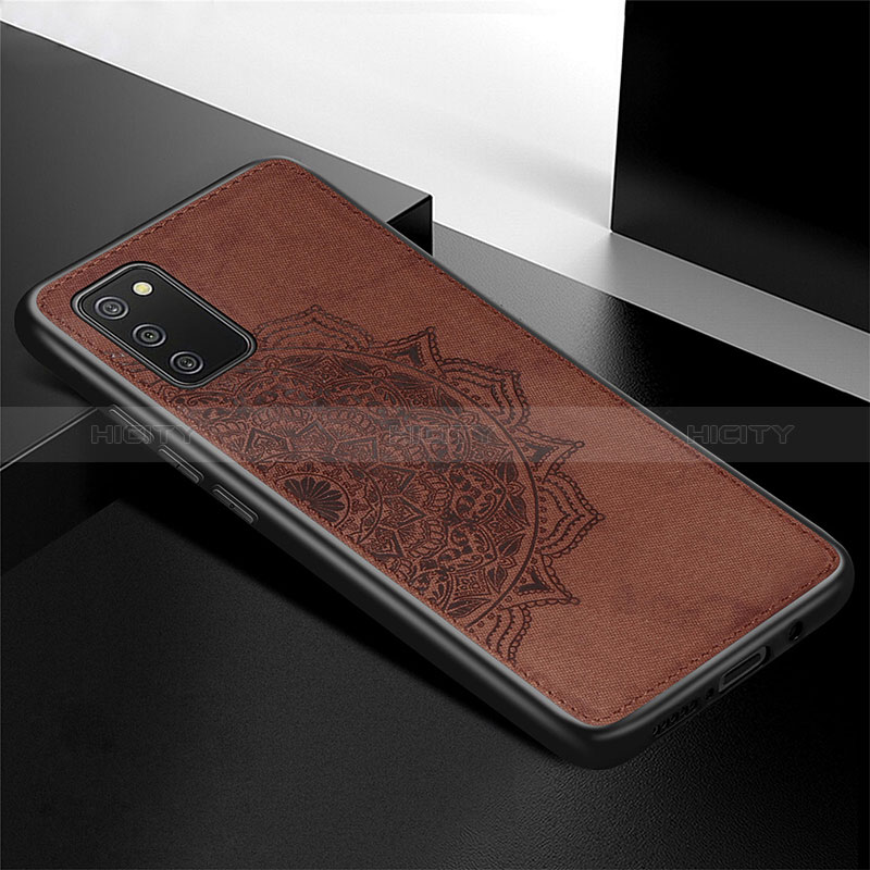 Funda Silicona Carcasa Ultrafina Goma con Magnetico S04D para Samsung Galaxy A02s Marron