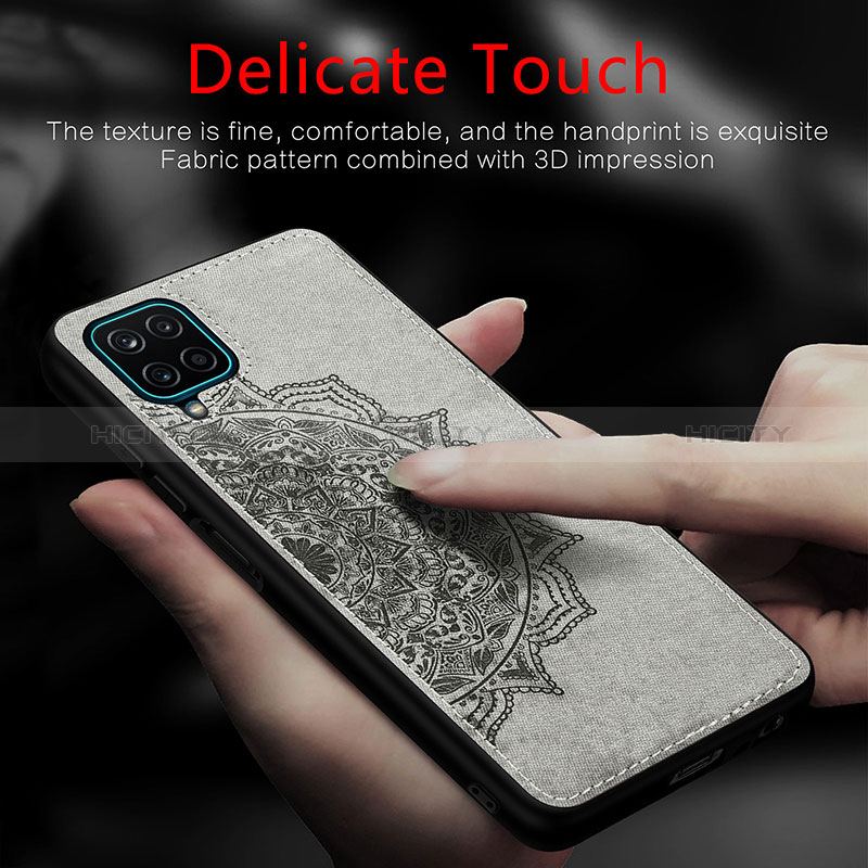 Funda Silicona Carcasa Ultrafina Goma con Magnetico S04D para Samsung Galaxy A12 Nacho