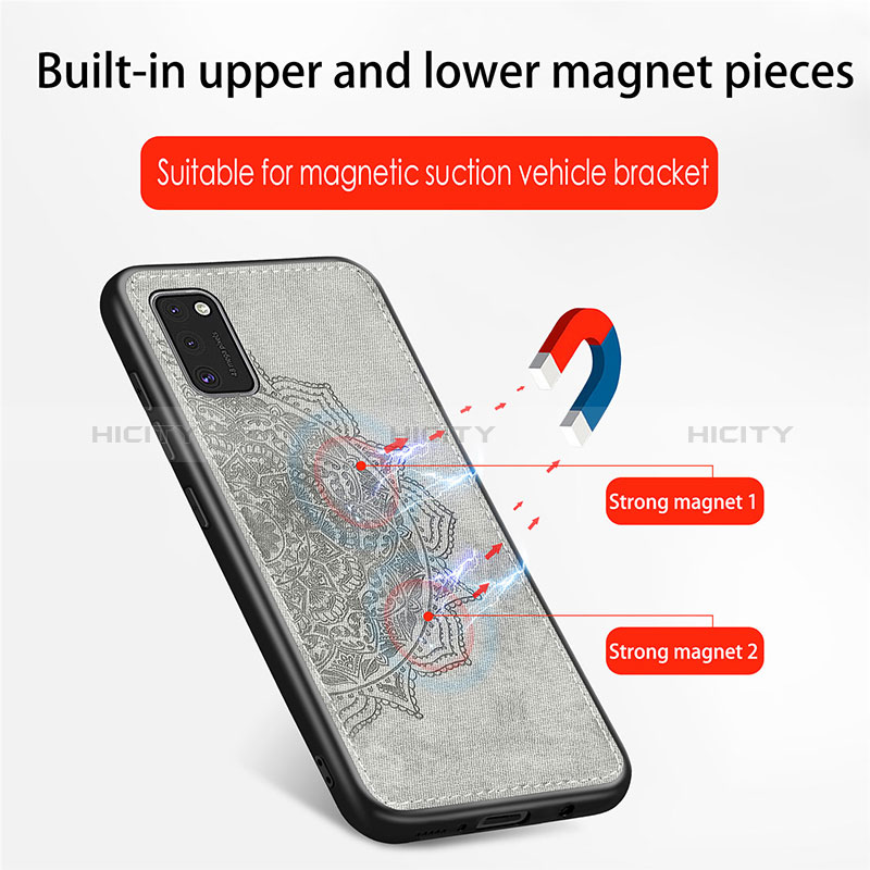 Funda Silicona Carcasa Ultrafina Goma con Magnetico S04D para Samsung Galaxy A41