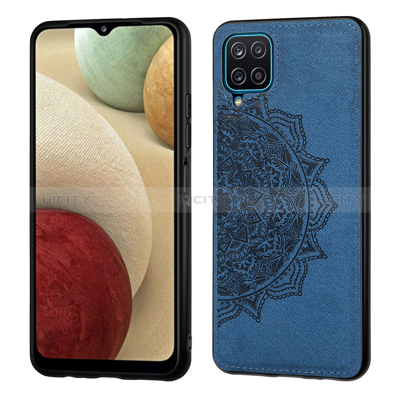 Funda Silicona Carcasa Ultrafina Goma con Magnetico S04D para Samsung Galaxy M12 Azul