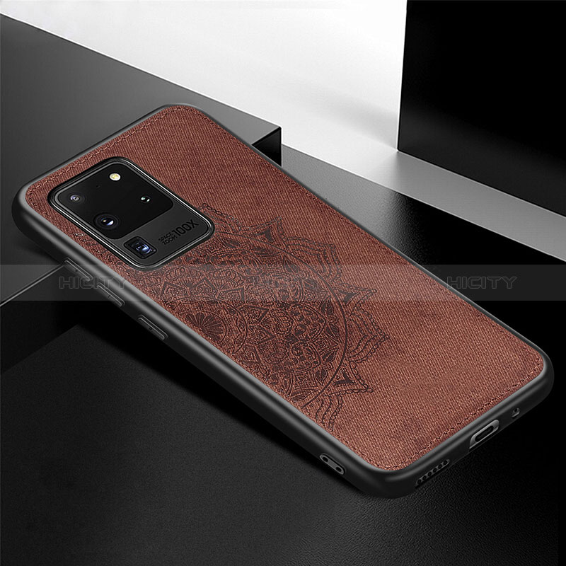 Funda Silicona Carcasa Ultrafina Goma con Magnetico S04D para Samsung Galaxy S20 Ultra 5G