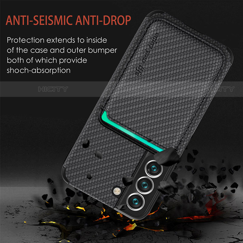 Funda Silicona Carcasa Ultrafina Goma con Magnetico S04D para Samsung Galaxy S21 5G