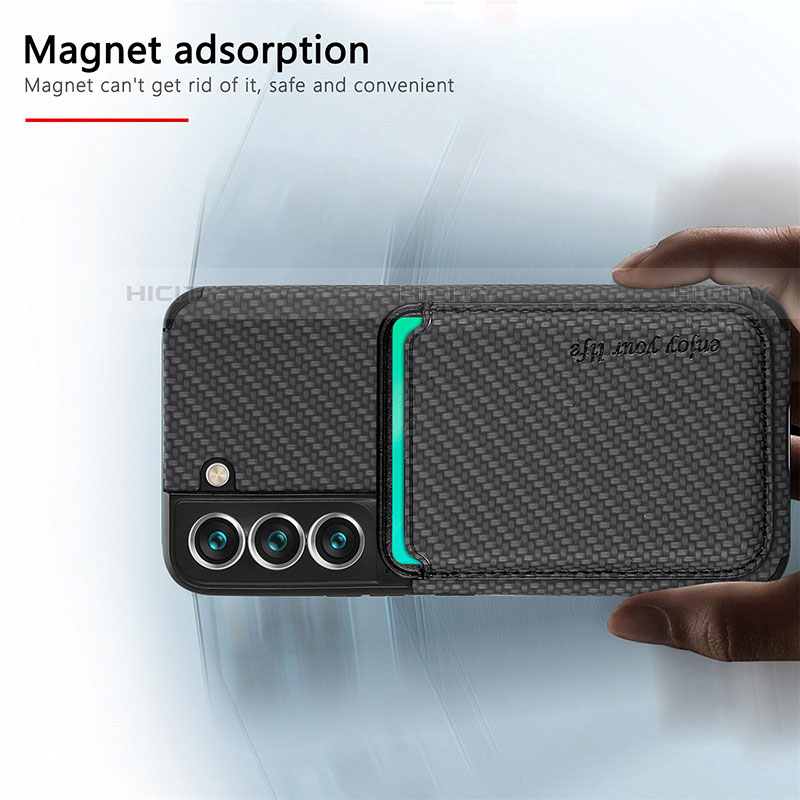 Funda Silicona Carcasa Ultrafina Goma con Magnetico S04D para Samsung Galaxy S21 5G