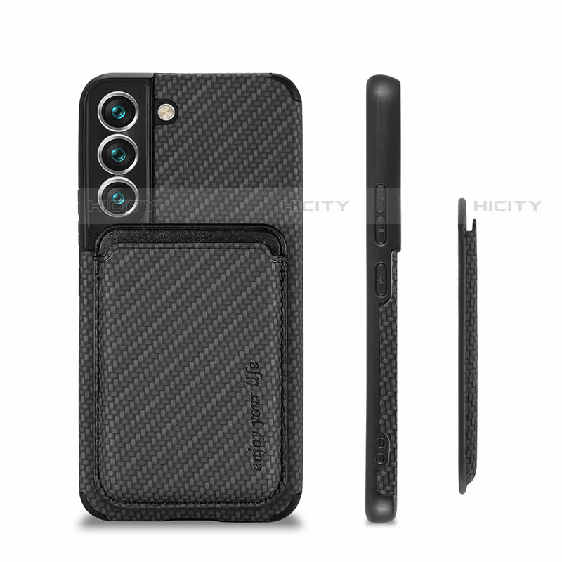 Funda Silicona Carcasa Ultrafina Goma con Magnetico S04D para Samsung Galaxy S21 Plus 5G