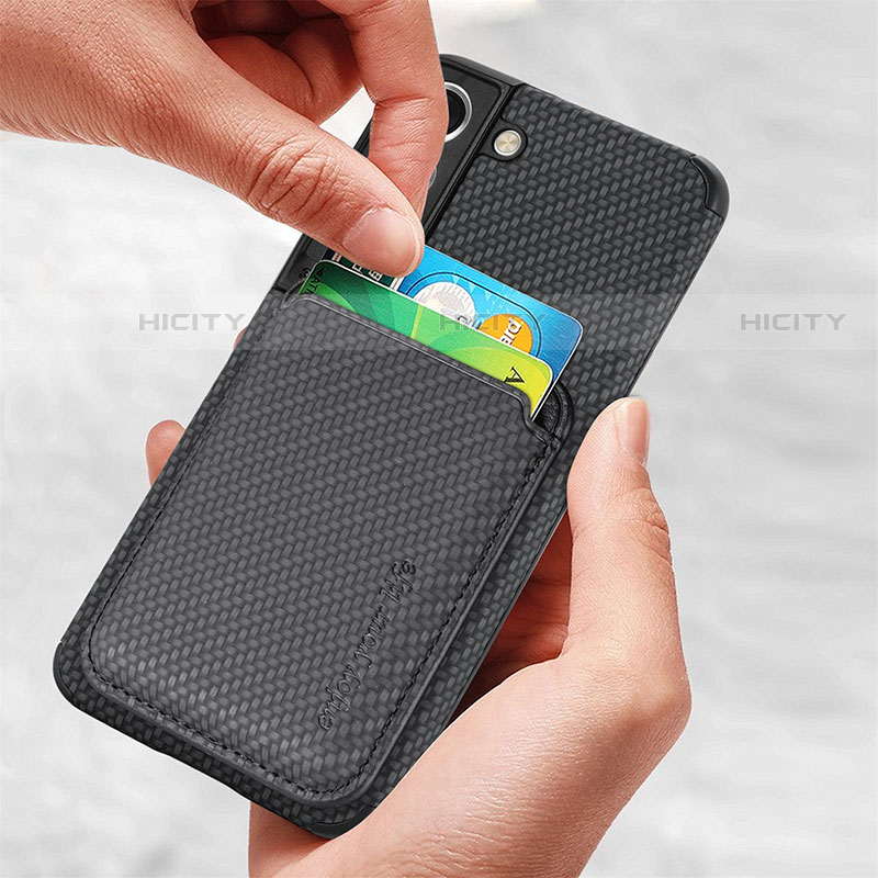 Funda Silicona Carcasa Ultrafina Goma con Magnetico S04D para Samsung Galaxy S21 Plus 5G