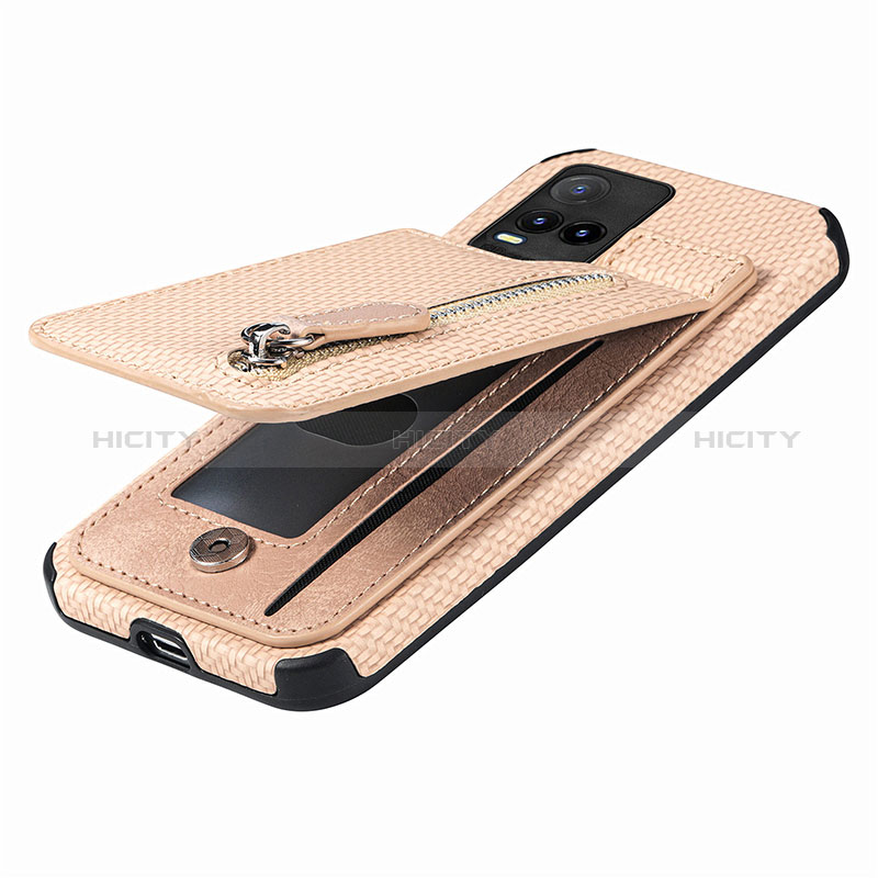 Funda Silicona Carcasa Ultrafina Goma con Magnetico S04D para Vivo Y21G