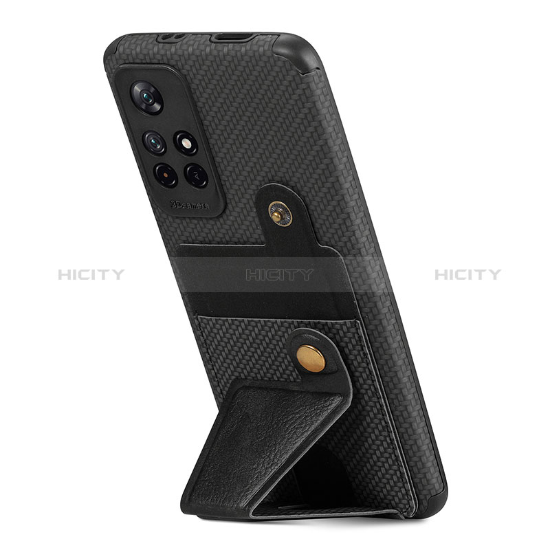 Funda Silicona Carcasa Ultrafina Goma con Magnetico S04D para Xiaomi Poco M4 Pro 5G