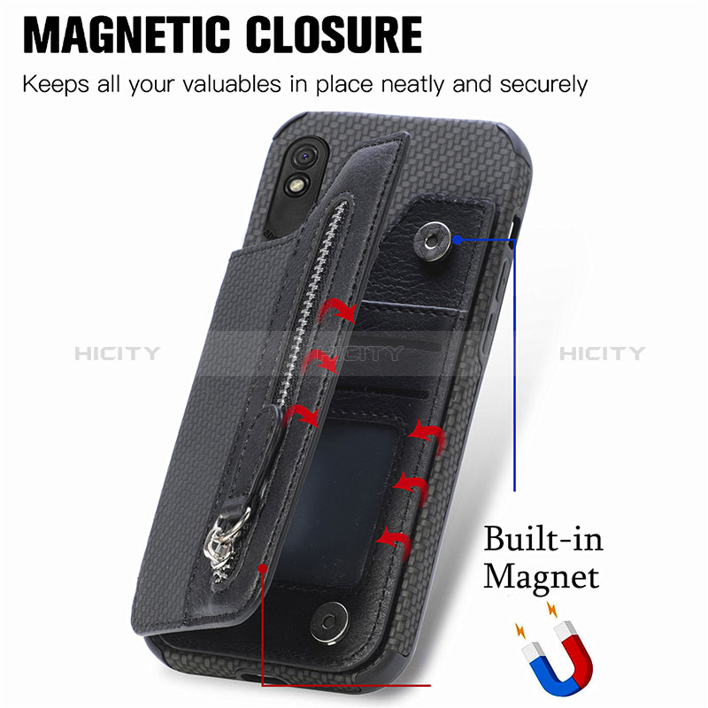 Funda Silicona Carcasa Ultrafina Goma con Magnetico S04D para Xiaomi Redmi 9AT