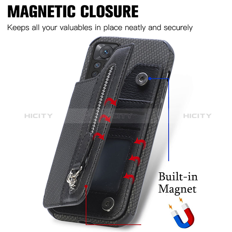 Funda Silicona Carcasa Ultrafina Goma con Magnetico S04D para Xiaomi Redmi Note 12 Pro 4G