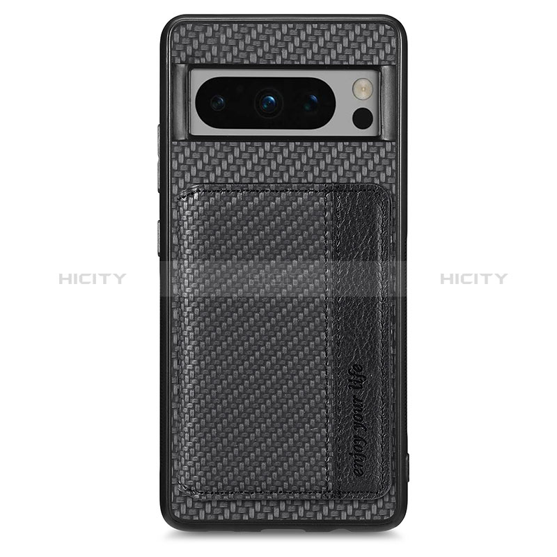 Funda Silicona Carcasa Ultrafina Goma con Magnetico S05D para Google Pixel 8 Pro 5G Negro