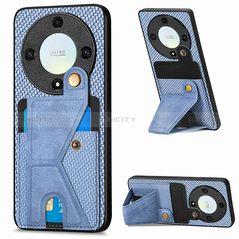 Funda Silicona Carcasa Ultrafina Goma con Magnetico S05D para Huawei Honor Magic5 Lite 5G Azul