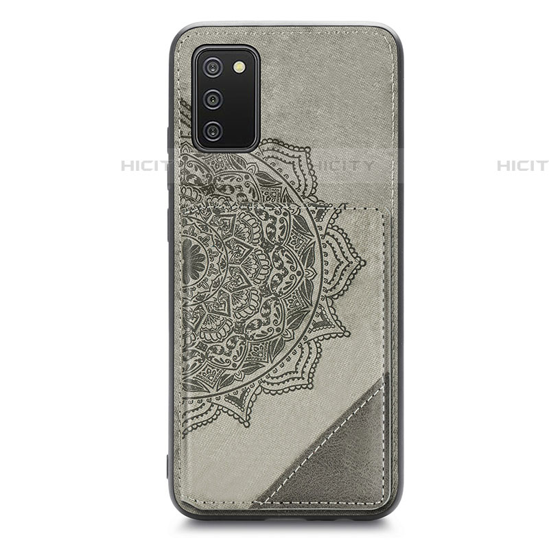 Funda Silicona Carcasa Ultrafina Goma con Magnetico S05D para Samsung Galaxy A03s Gris