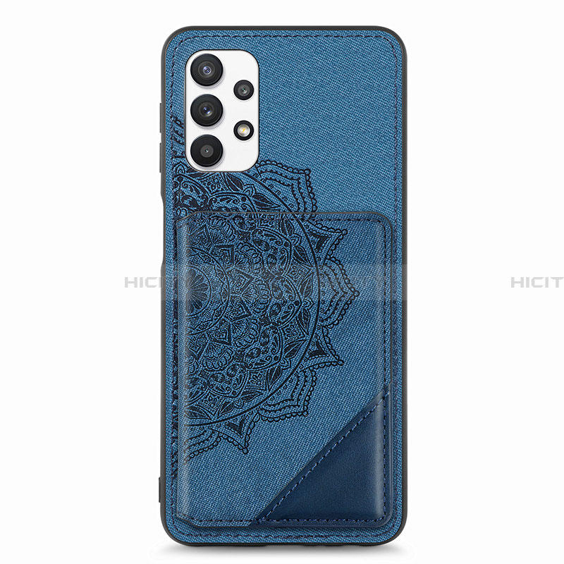 Funda Silicona Carcasa Ultrafina Goma con Magnetico S05D para Samsung Galaxy A32 4G Azul