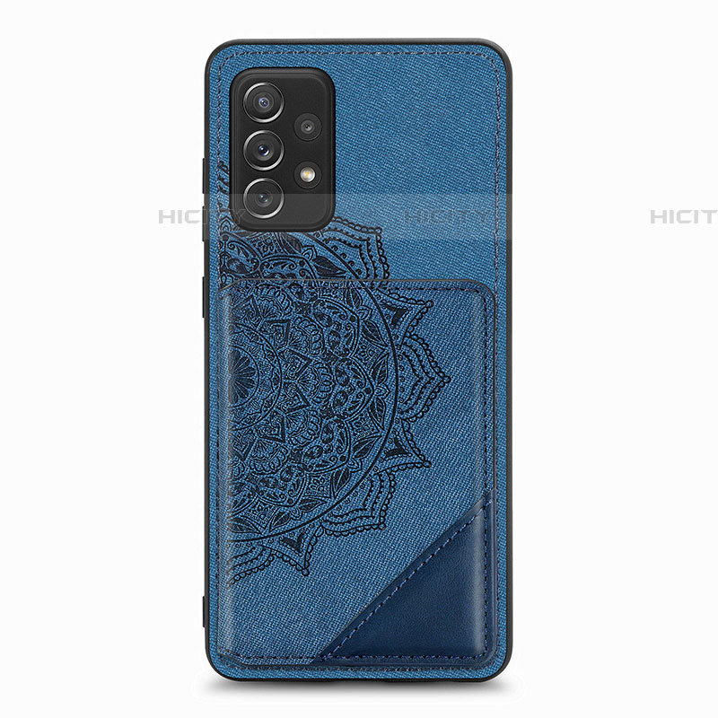 Funda Silicona Carcasa Ultrafina Goma con Magnetico S05D para Samsung Galaxy A52 4G Azul