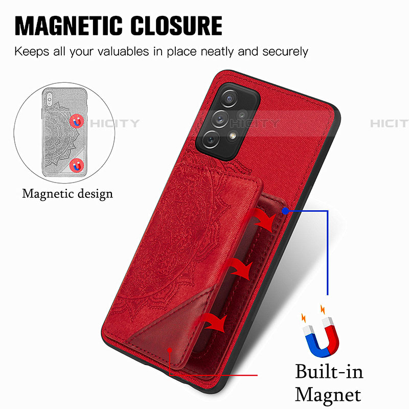 Funda Silicona Carcasa Ultrafina Goma con Magnetico S05D para Samsung Galaxy A52 5G