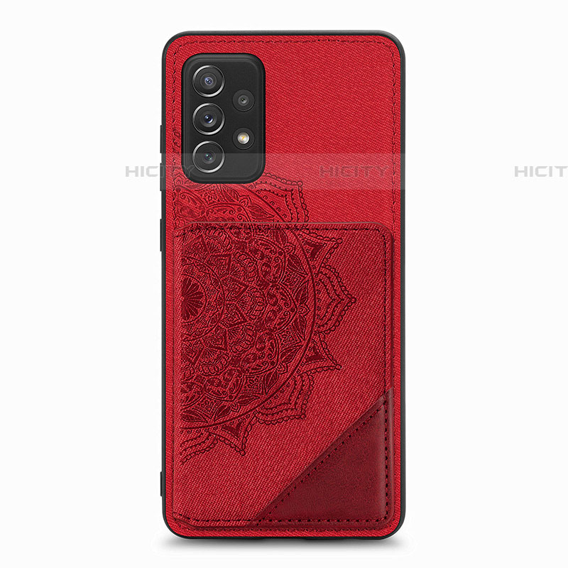 Funda Silicona Carcasa Ultrafina Goma con Magnetico S05D para Samsung Galaxy A72 4G Rojo