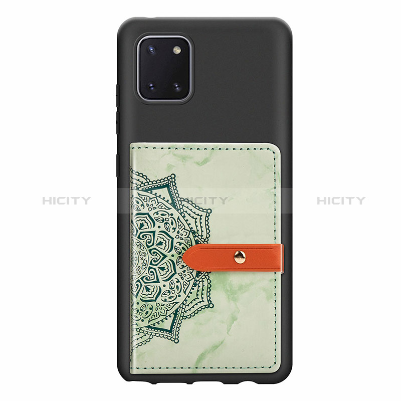 Funda Silicona Carcasa Ultrafina Goma con Magnetico S05D para Samsung Galaxy A81 Verde