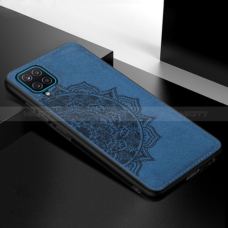 Funda Silicona Carcasa Ultrafina Goma con Magnetico S05D para Samsung Galaxy F12 Azul