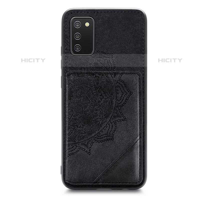 Funda Silicona Carcasa Ultrafina Goma con Magnetico S05D para Samsung Galaxy M02s Negro