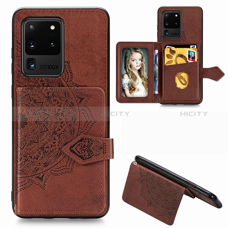 Funda Silicona Carcasa Ultrafina Goma con Magnetico S05D para Samsung Galaxy S20 Ultra 5G