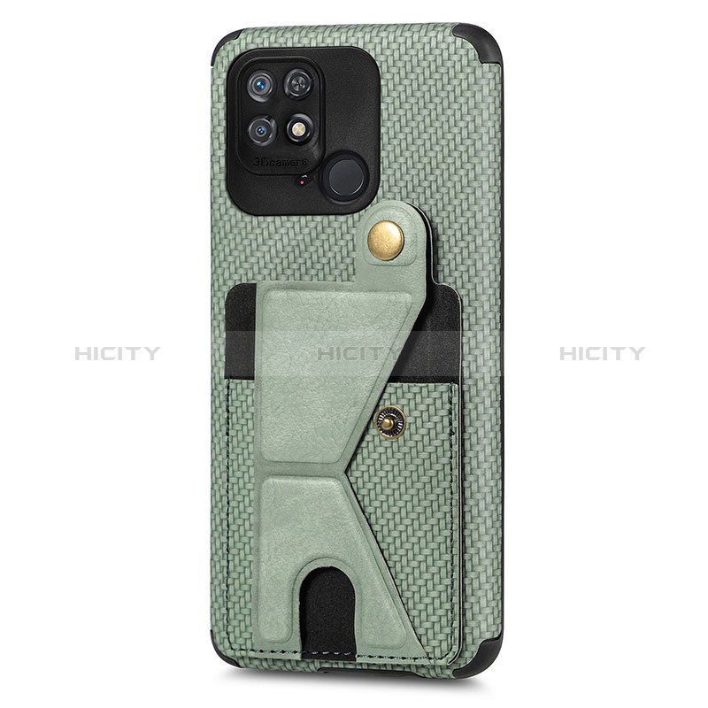 Funda Silicona Carcasa Ultrafina Goma con Magnetico S05D para Xiaomi Redmi 10 India Verde