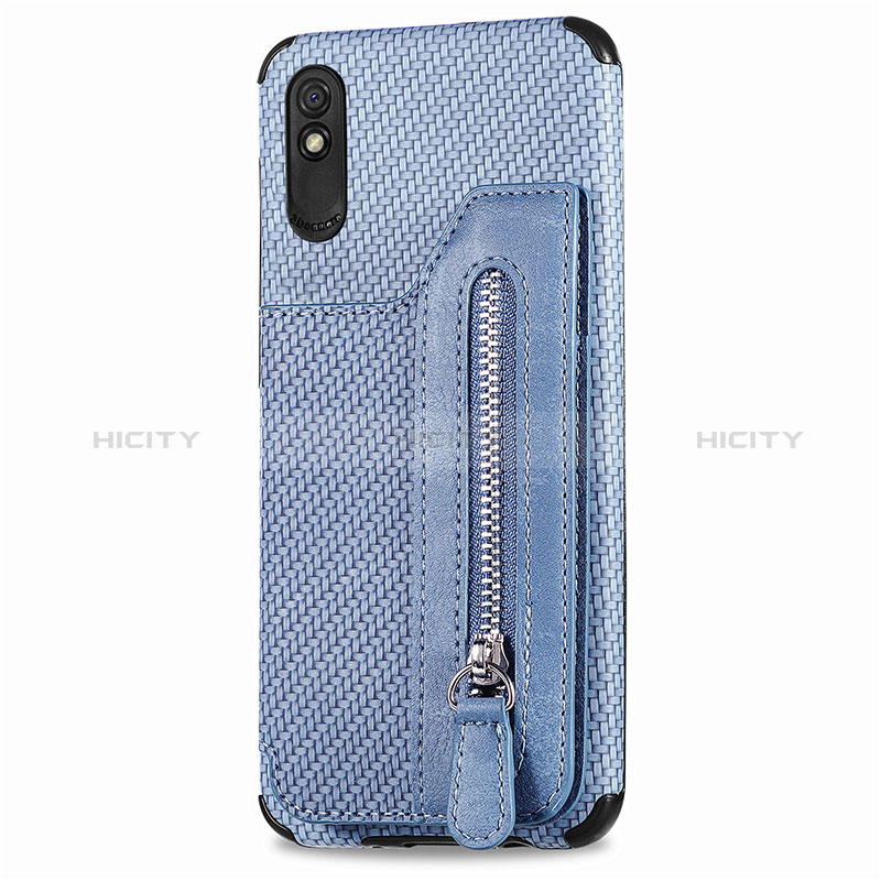 Funda Silicona Carcasa Ultrafina Goma con Magnetico S05D para Xiaomi Redmi 9A Azul