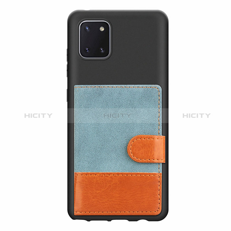 Funda Silicona Carcasa Ultrafina Goma con Magnetico S06D para Samsung Galaxy A81 Azul