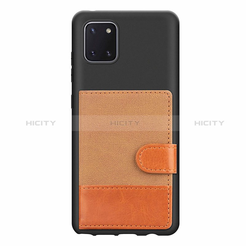 Funda Silicona Carcasa Ultrafina Goma con Magnetico S06D para Samsung Galaxy M60s Marron