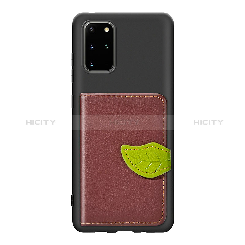 Funda Silicona Carcasa Ultrafina Goma con Magnetico S06D para Samsung Galaxy S20 Plus 5G Marron