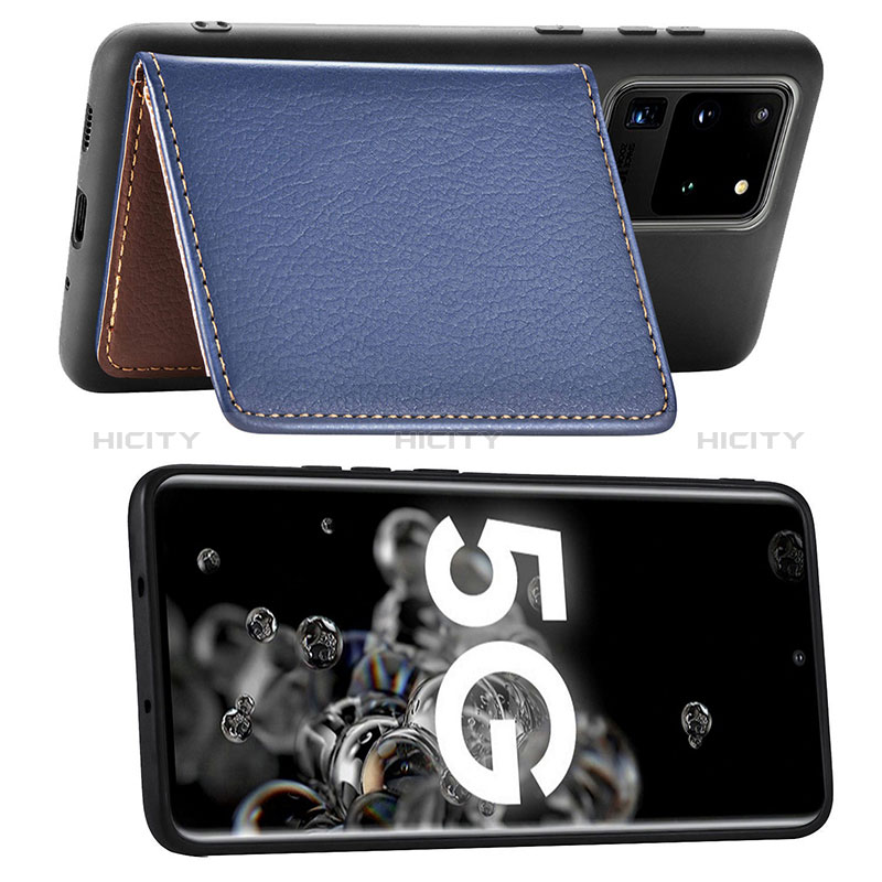 Funda Silicona Carcasa Ultrafina Goma con Magnetico S06D para Samsung Galaxy S20 Ultra 5G