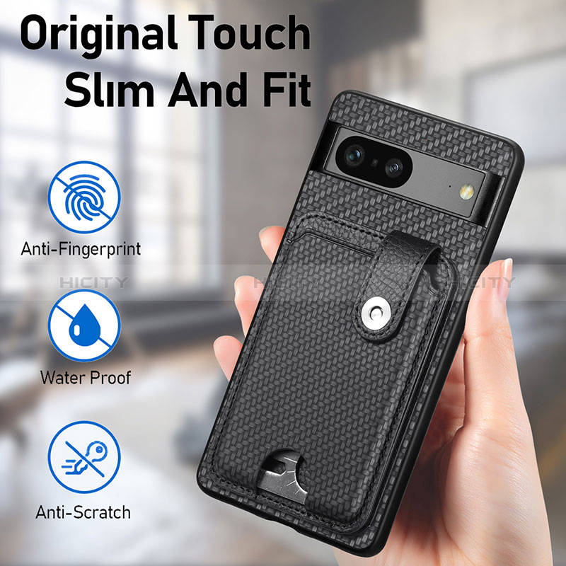 Funda Silicona Carcasa Ultrafina Goma con Magnetico S07D para Google Pixel 7a 5G