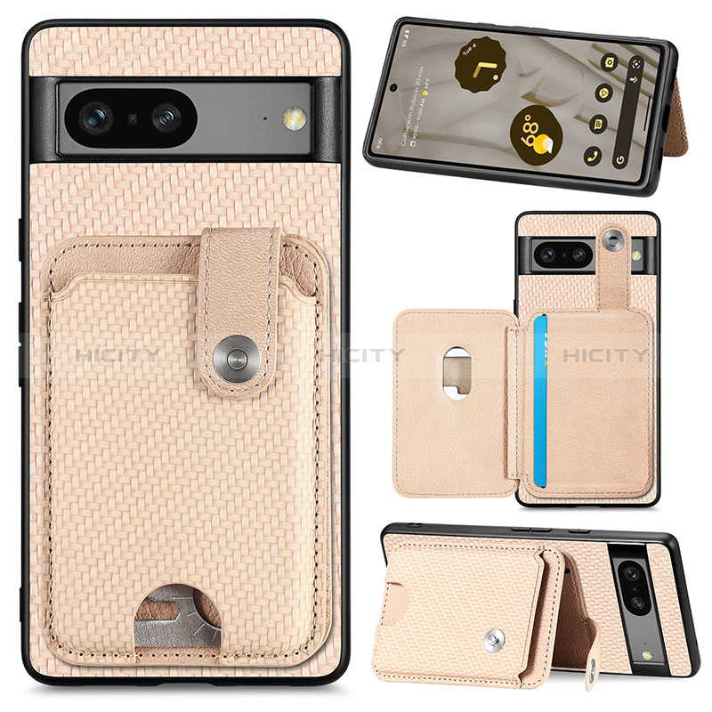 Funda Silicona Carcasa Ultrafina Goma con Magnetico S07D para Google Pixel 7a 5G