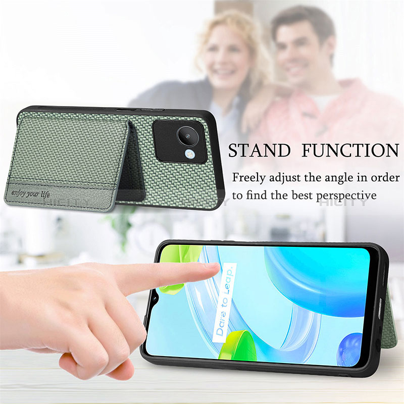 Funda Silicona Carcasa Ultrafina Goma con Magnetico S07D para Realme C30