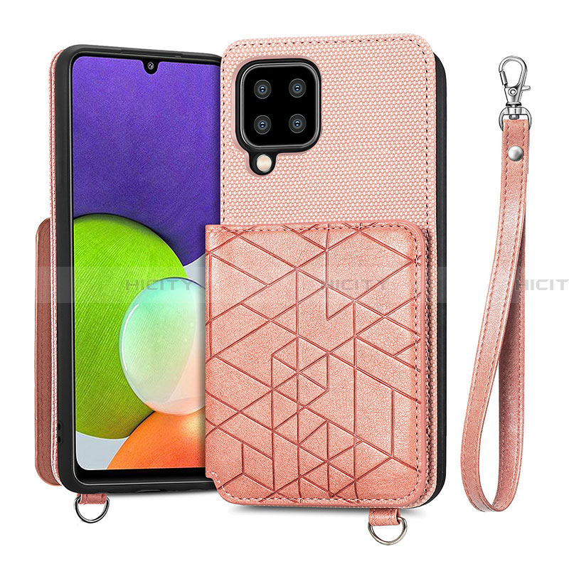 Funda Silicona Carcasa Ultrafina Goma con Magnetico S07D para Samsung Galaxy A22 4G