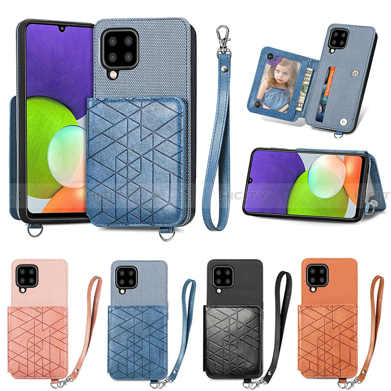 Funda Silicona Carcasa Ultrafina Goma con Magnetico S07D para Samsung Galaxy A22 4G