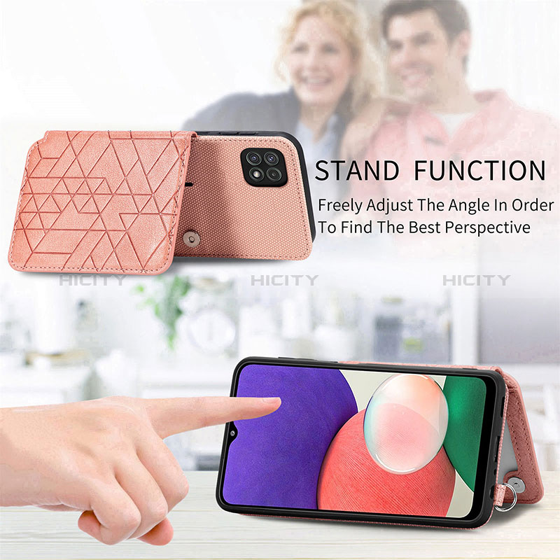 Funda Silicona Carcasa Ultrafina Goma con Magnetico S07D para Samsung Galaxy A22s 5G