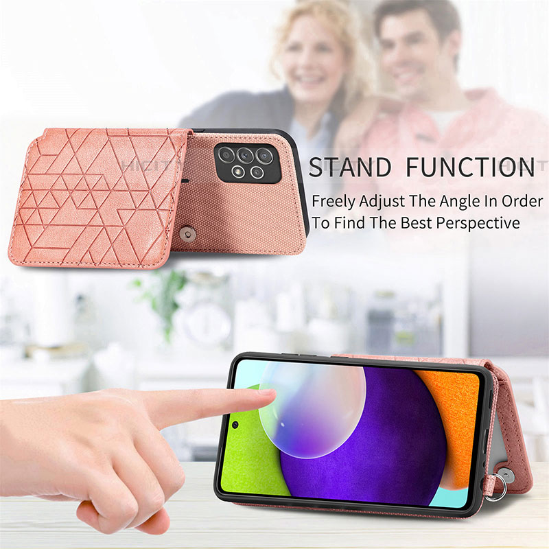 Funda Silicona Carcasa Ultrafina Goma con Magnetico S07D para Samsung Galaxy A52 4G