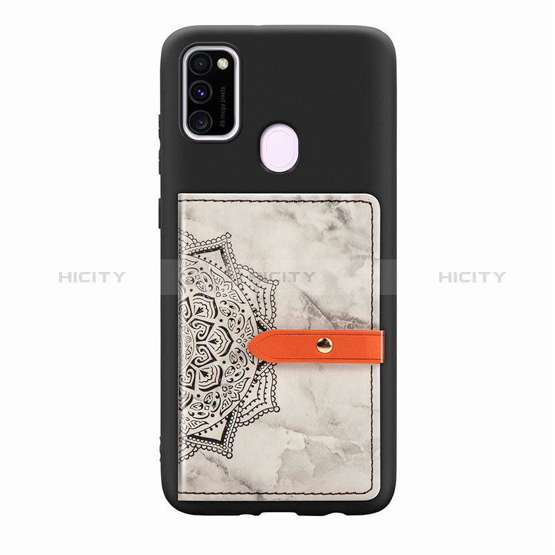 Funda Silicona Carcasa Ultrafina Goma con Magnetico S07D para Samsung Galaxy M30s Gris