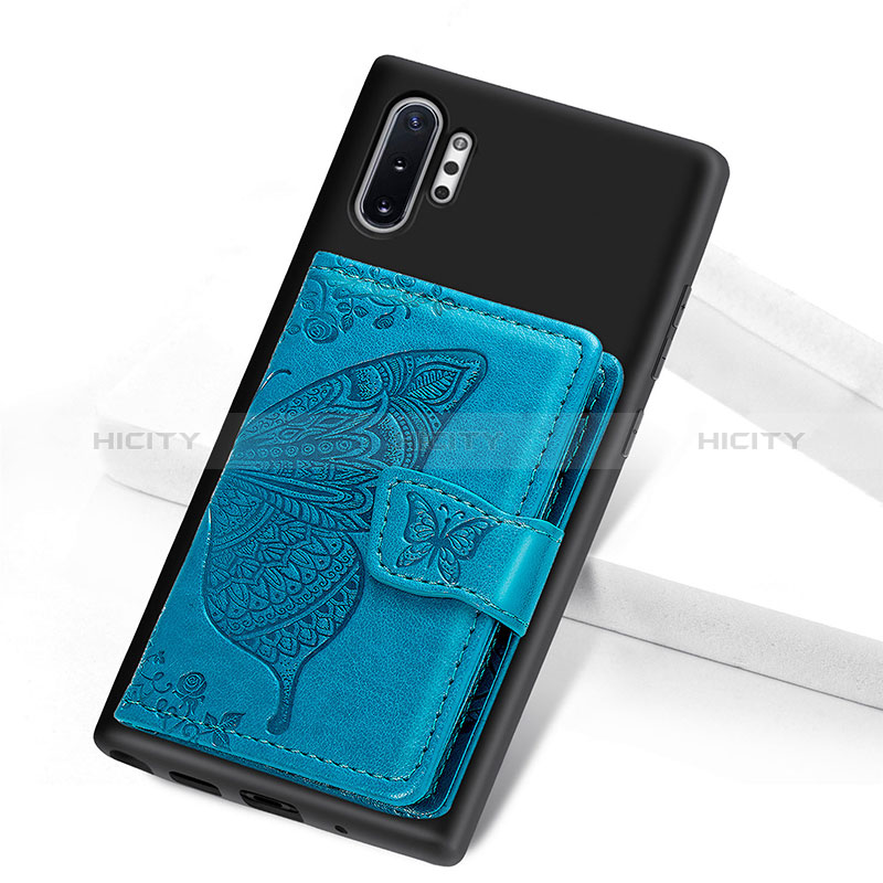 Funda Silicona Carcasa Ultrafina Goma con Magnetico S07D para Samsung Galaxy Note 10 Plus 5G