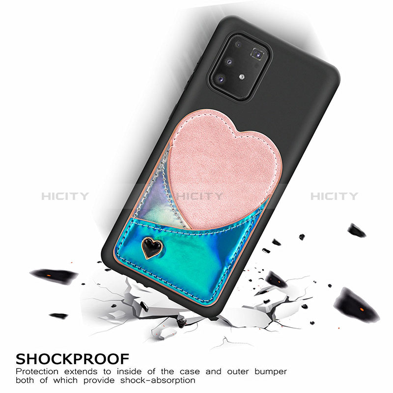 Funda Silicona Carcasa Ultrafina Goma con Magnetico S07D para Samsung Galaxy S10 Lite