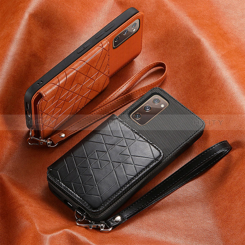 Funda Silicona Carcasa Ultrafina Goma con Magnetico S07D para Samsung Galaxy S20 FE (2022) 5G