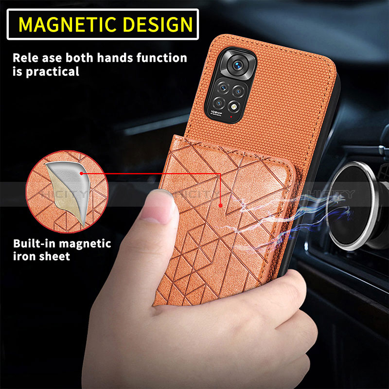 Funda Silicona Carcasa Ultrafina Goma con Magnetico S07D para Xiaomi Redmi Note 11S 4G