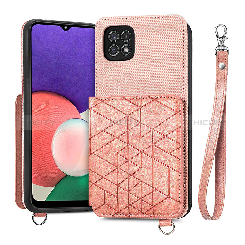 Funda Silicona Carcasa Ultrafina Goma con Magnetico S08D para Samsung Galaxy A22s 5G