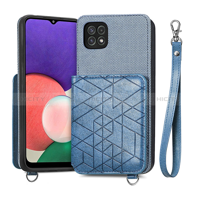 Funda Silicona Carcasa Ultrafina Goma con Magnetico S08D para Samsung Galaxy A22s 5G