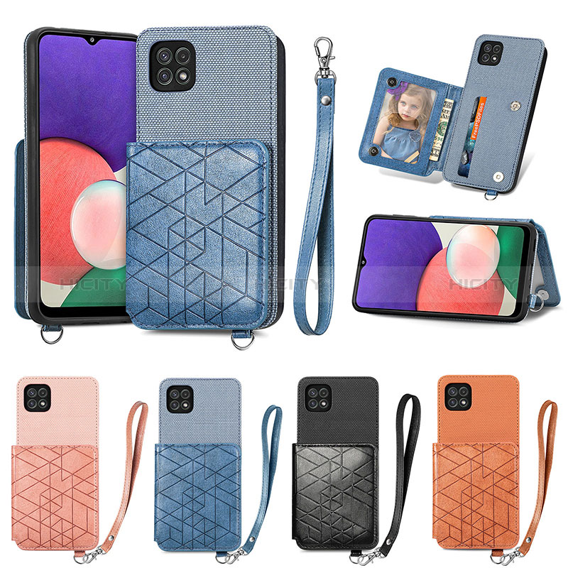 Funda Silicona Carcasa Ultrafina Goma con Magnetico S08D para Samsung Galaxy A22s 5G