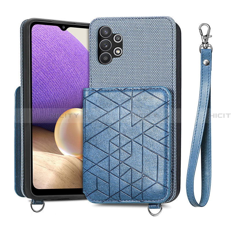 Funda Silicona Carcasa Ultrafina Goma con Magnetico S08D para Samsung Galaxy A32 5G